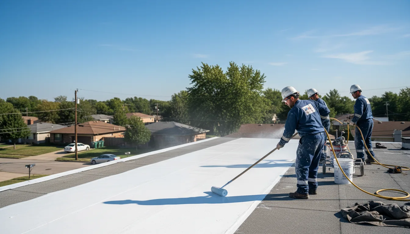 Commercial roof coating in Courtland, KS near me